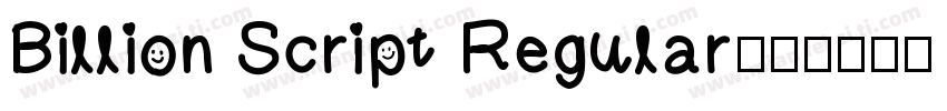 Billion Script Regular字体转换